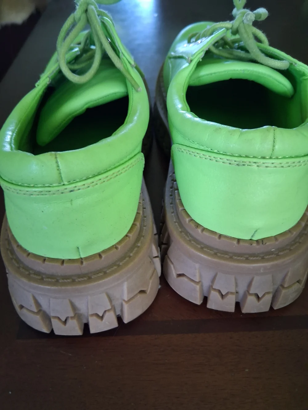 dELiA*s Neon Green Platform Lace-Up Shoes
